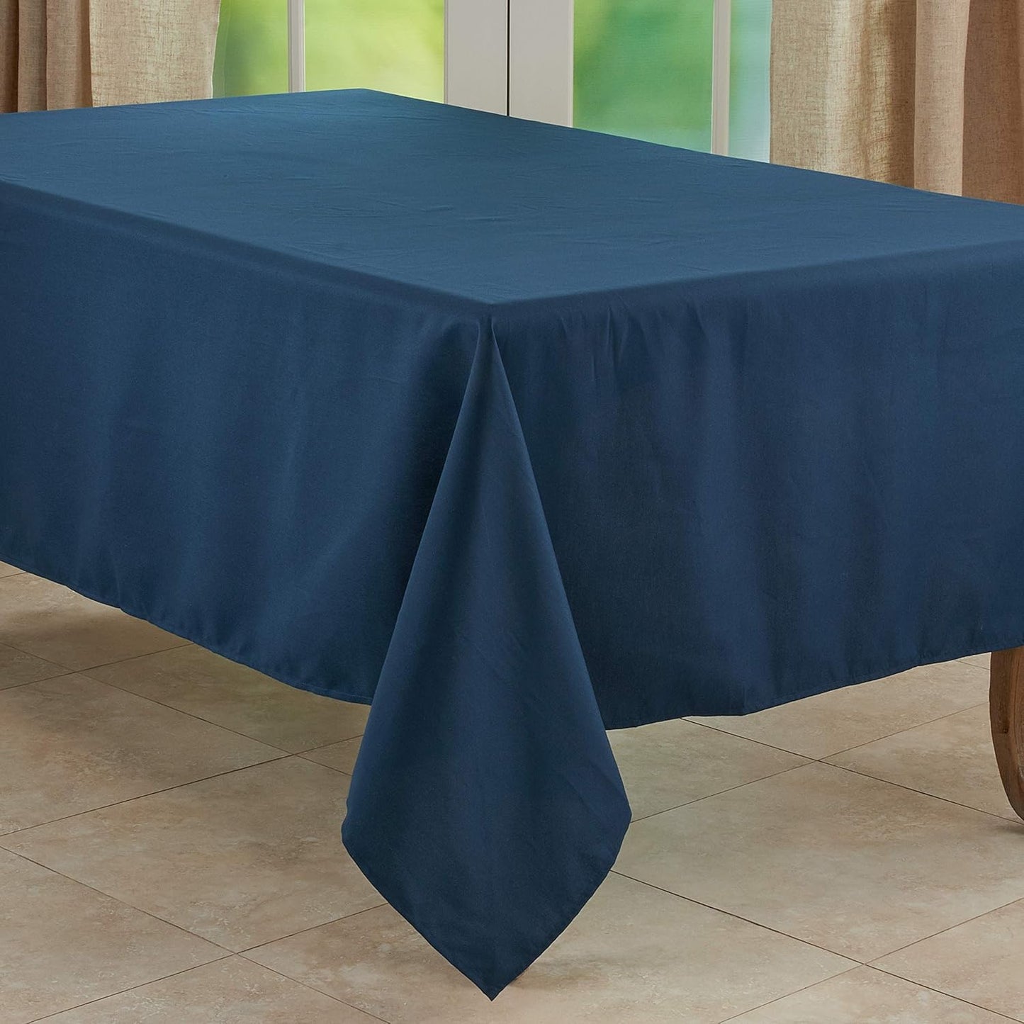 Mantel diario 65x160pulg color azul marino