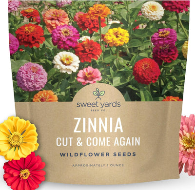 Paquete 1oz 4000 semillas Zinnia elegans