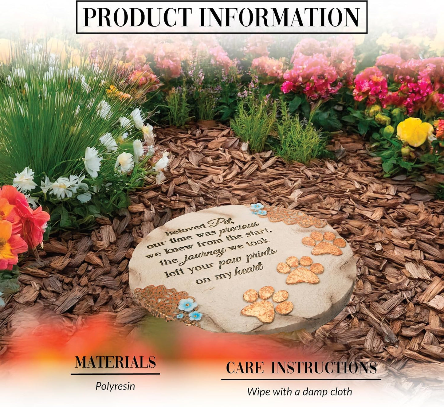 Piedra conmemorativa jardín 10pulg querida mascota