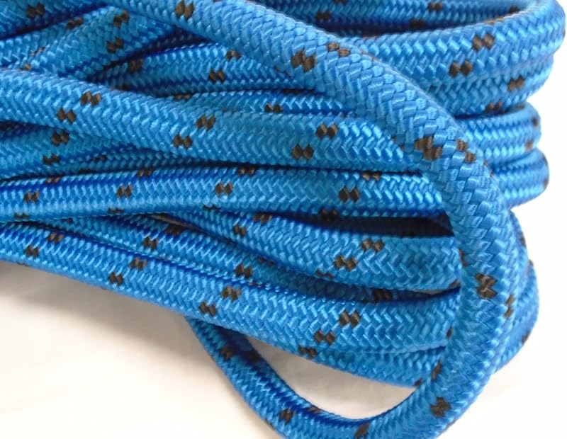 Cuerda arborista poliéster doble trenza 5/8" 100ft azul