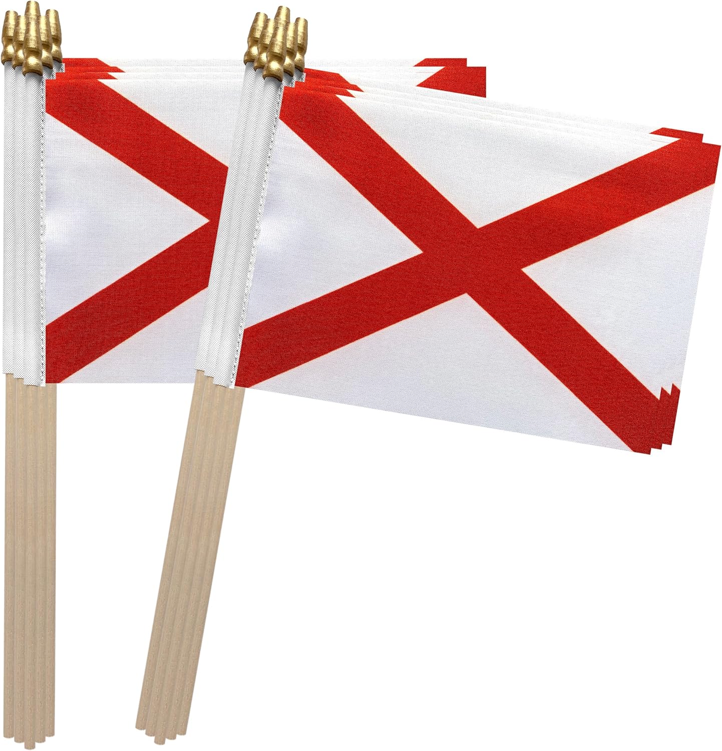 Bandera Alabama madera 5x8pulg set 12
