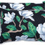 Almohada lumbar felpa 11.5x18.5pulg magnolia negra