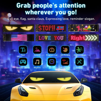 2 Pzas Luces Ojos del Diablo LED para Coches con APP