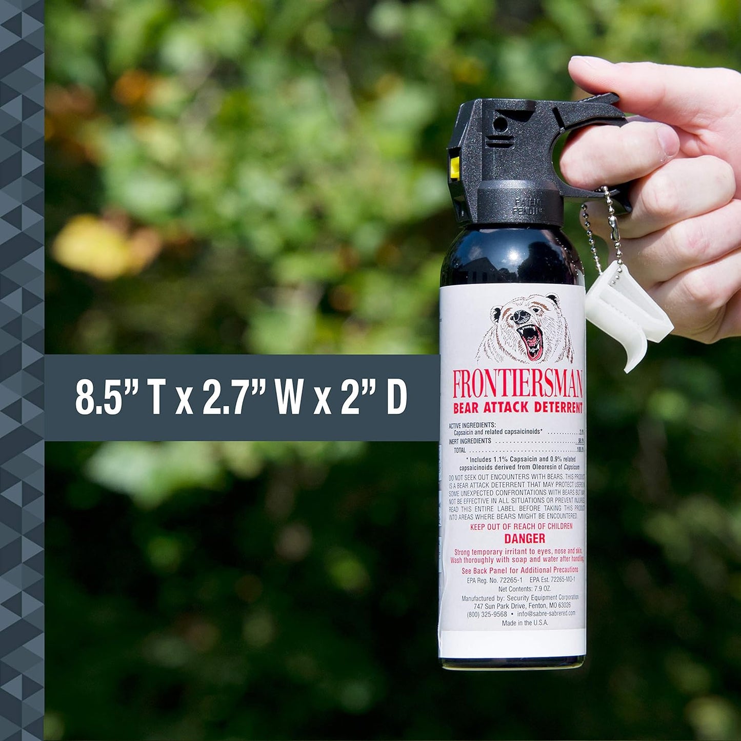 Espray contra osos 7.9oz funda y pack varias pzas