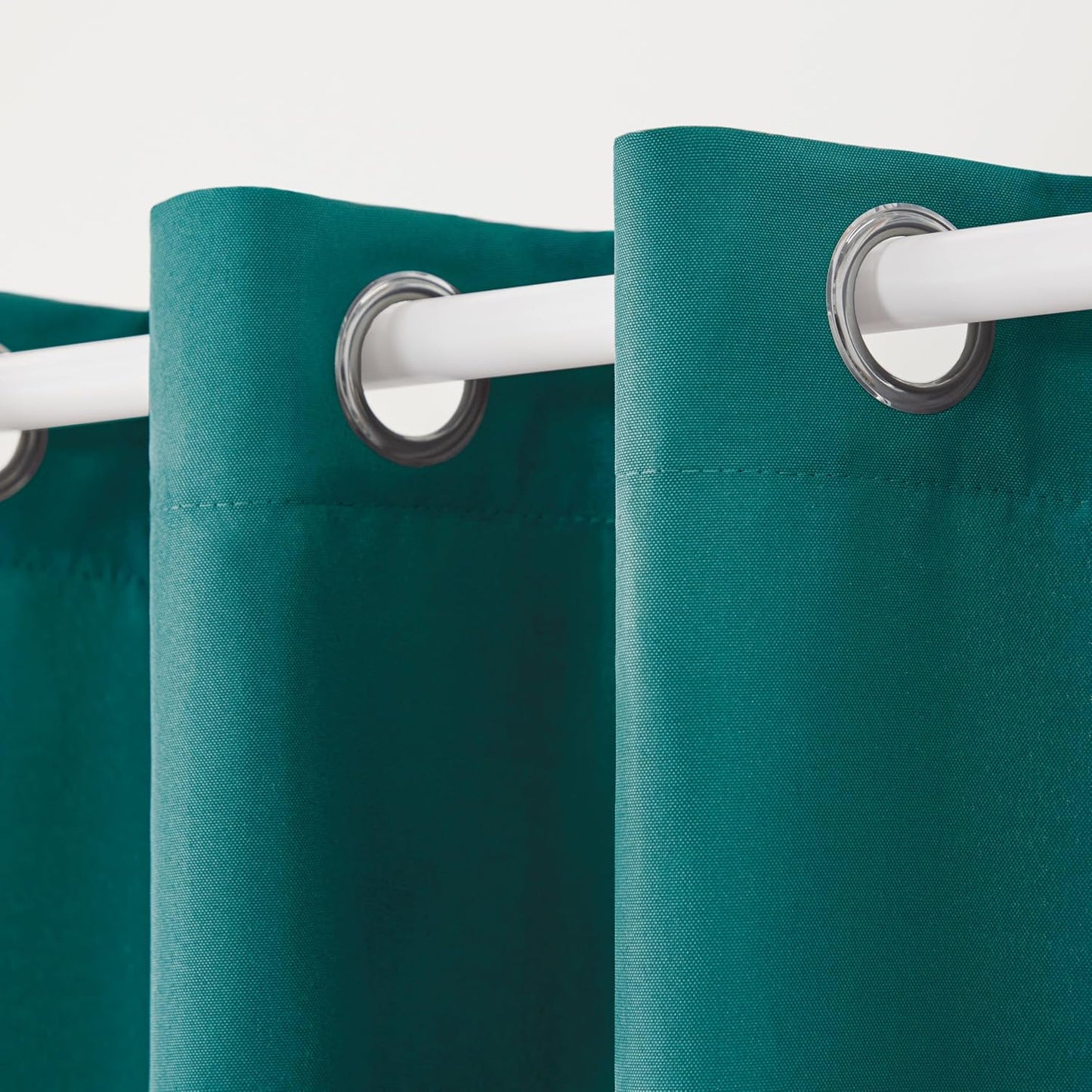 2 Cortinas con ojales para interior y exterior