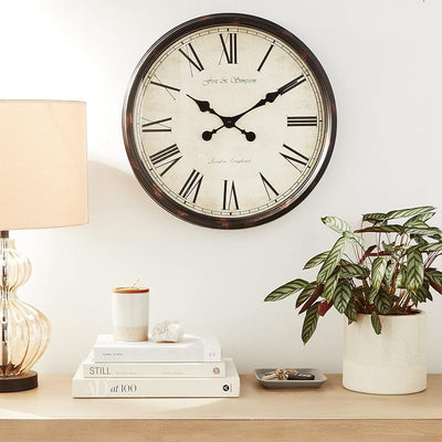 Reloj pared extragrande 19.7in color negro