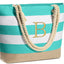 Bolsa playa lona personalizada con cremallera regalo mujer