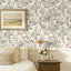 Papel tapiz floral bohemio autoadhesivo para cuarto