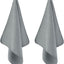 Toalla microfibra waffle gris 6 Pzas