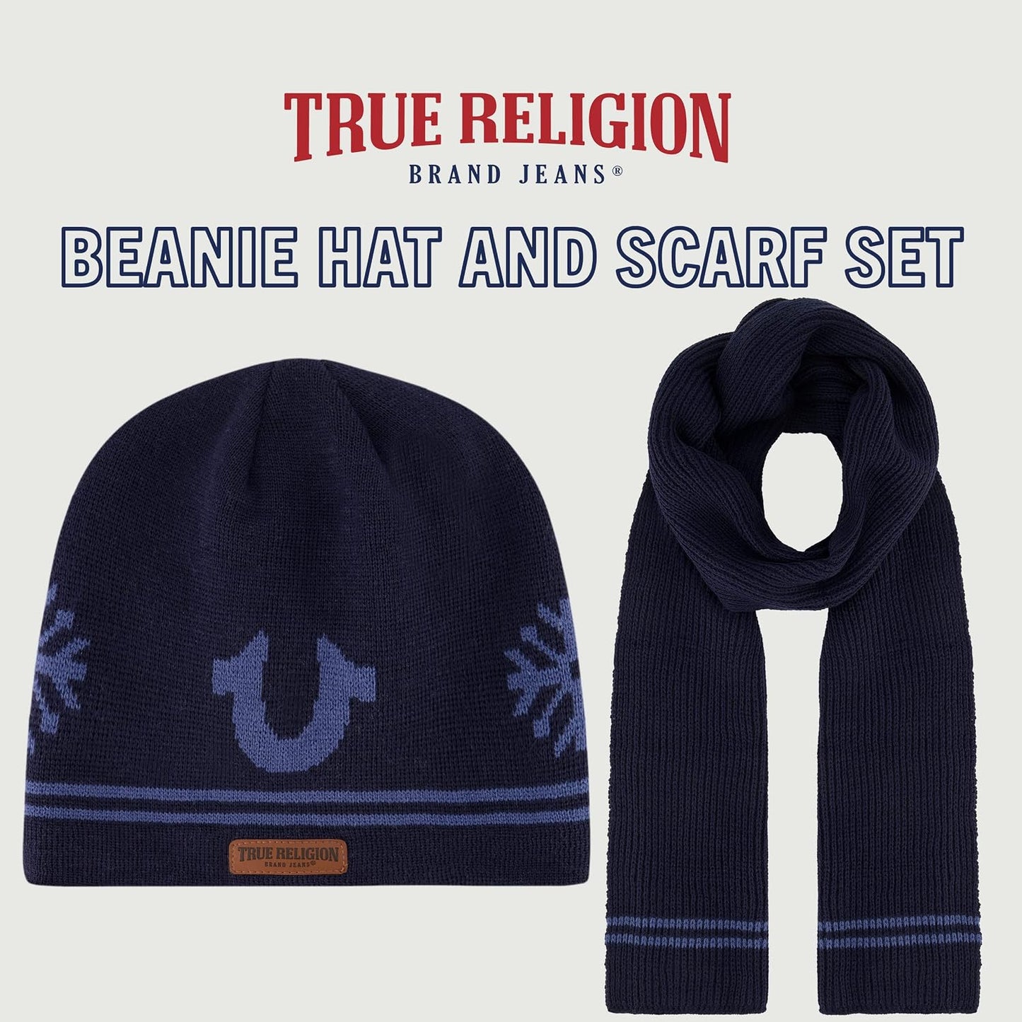 Set gorro y bufanda mujer punto invierno rayas