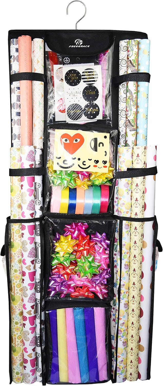 Organiz. papel regalo colgante 16x41" resistente