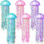 6 Faroles Papel Medusa 10pulg Rosa Verde Morado