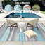 Alfombra exterior 9x12ft impermeable plegable para terraza