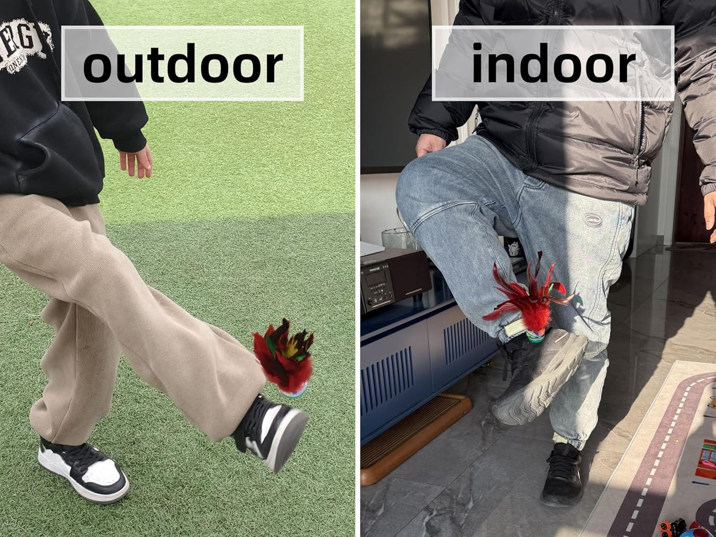 Jianzi Coloridas para Deporte Interior y Exterior