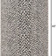 Alfombra área Cape Town 3'3"x5'3" Rectángulo Negro/Marfil