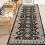 Alfombra larga 3x6ft antiderrap suave estilo granja negro