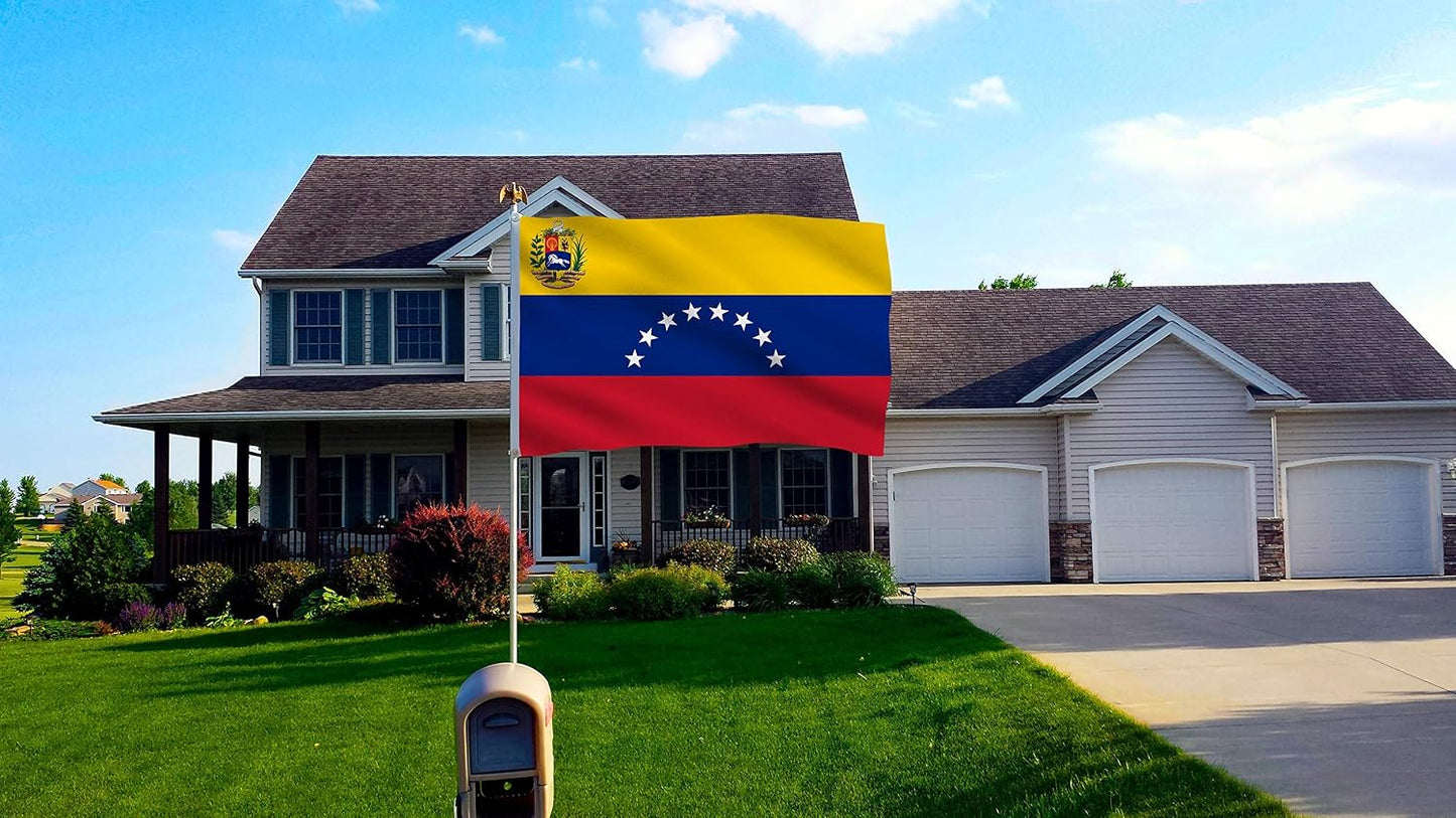 Bandera Venezuela 3x5ft 8 estrellas poliéster lona latón
