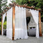2 Cortinas transparentes blancas impermeables 54x108pulg
