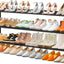 Organiz. zapatos 3 niveles apilable 24 pares negro