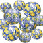Kit 10 linternas papel patrón limón decoración mediterránea
