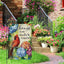 Bandera primavera verano 12x18pulg arpillera doble cara