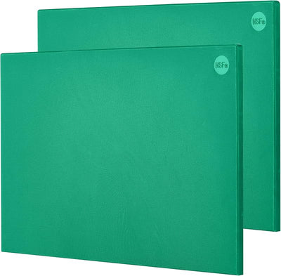 2 Tablas cortar plástico verde 24x18pulg antiderrap