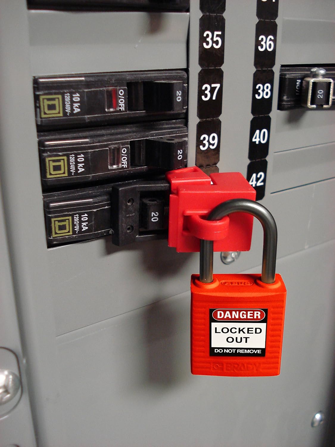 Bloqueo interruptor abrazadera 480/600V pack 6