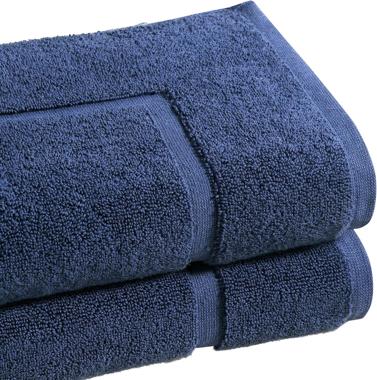 Set 2 Tapetes Baño Algodón 32x20pulg Azul Marino