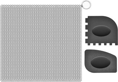 Kit limpieza hierro fundido acero inox 316 con espátula