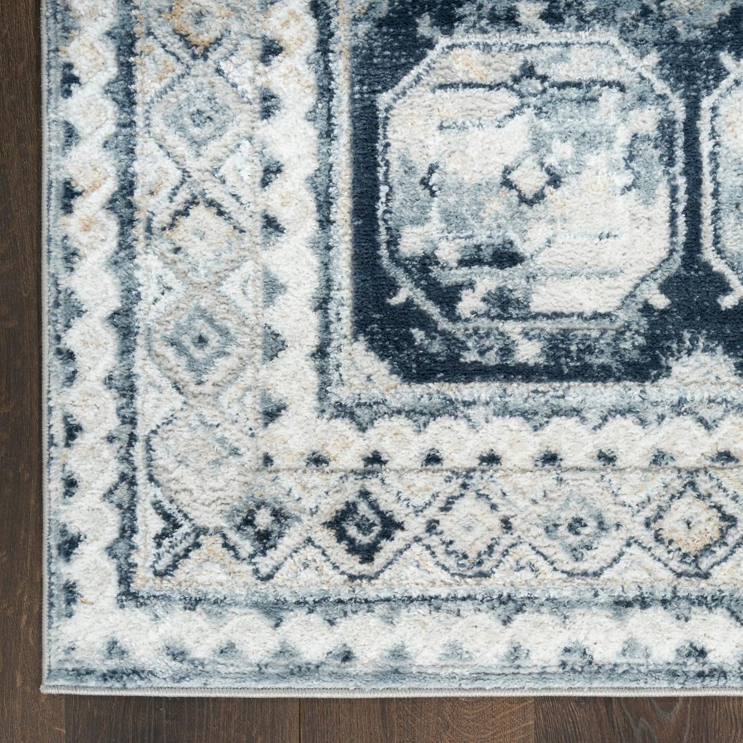 Alfombra gris azul marino 2x4ft para dormitorio y sala