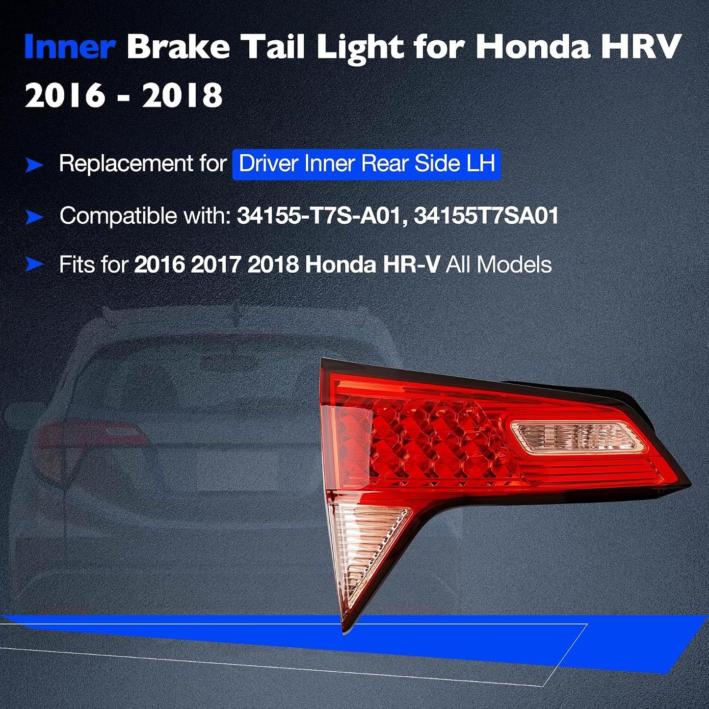 Luz trasera interior Honda HRV 34155-T7S-A01 lado izquierdo