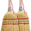 Cepillo mano mango madera paja arroz set 2 10pulg