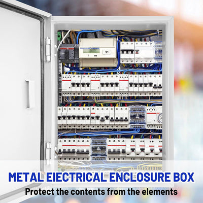 Caja eléctrica NEMA 4X acero impermeable 20x16x8pulg