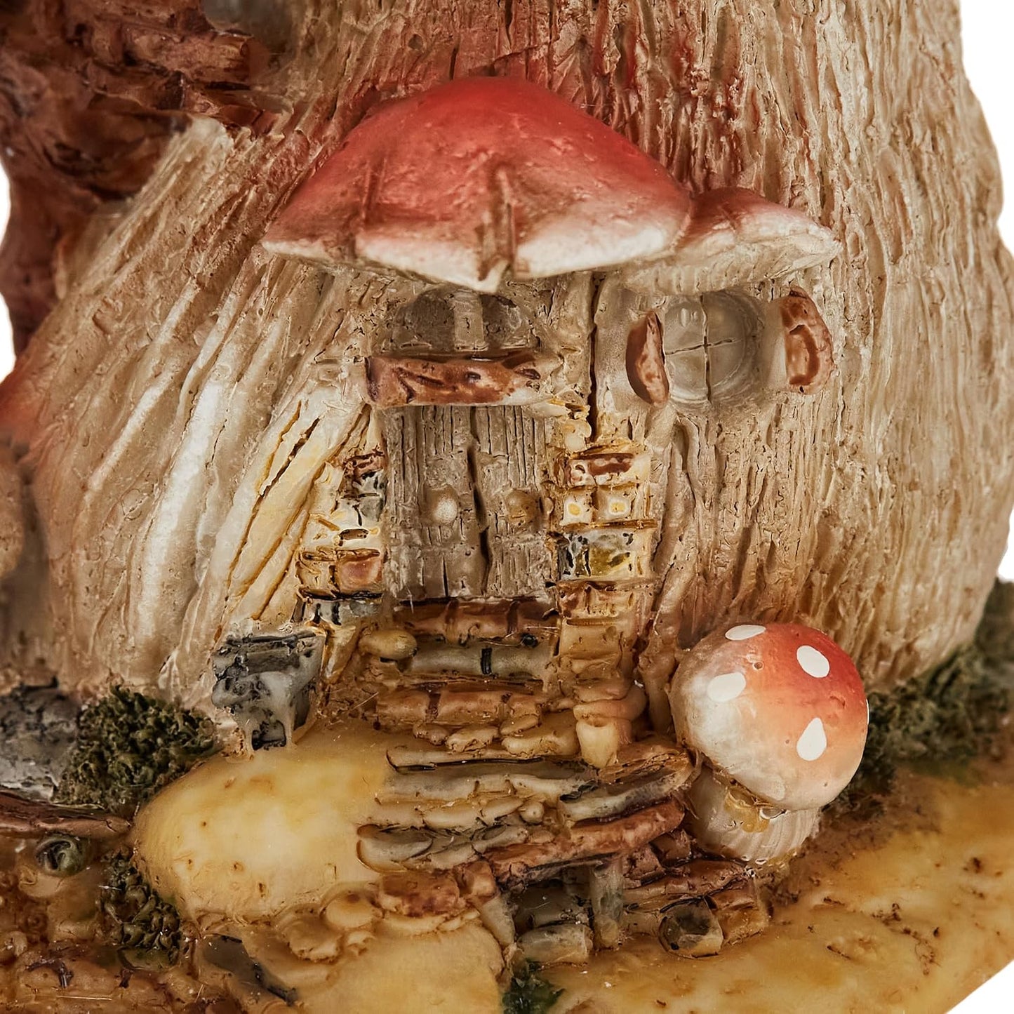 Jardín de hadas miniatura terrario hongos rojos