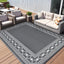 Alfombra exterior impermeable 9x12ft para patio