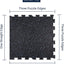 Baldosa goma 8mm 58x58cm kit tatami gimnasio hogar