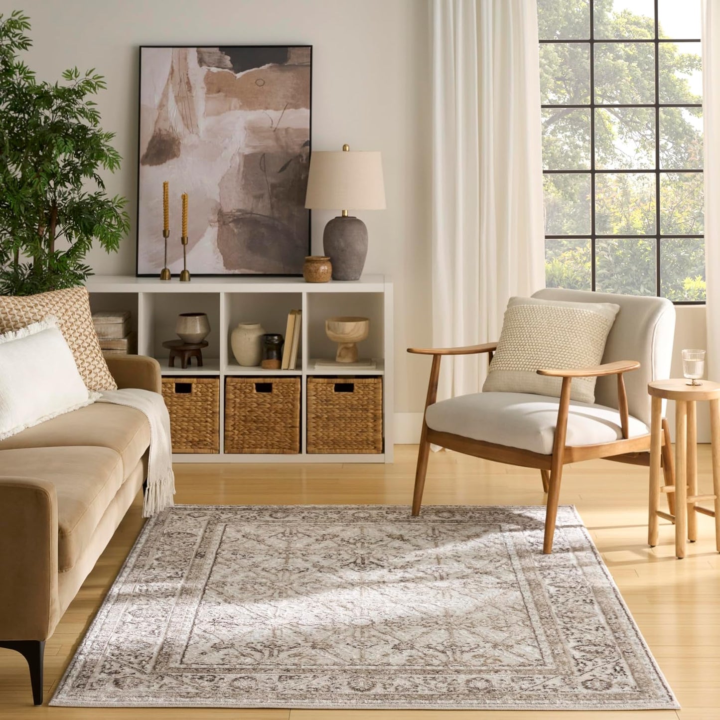 Alfombra 4x6ft para dormitorio sala comedor cocina