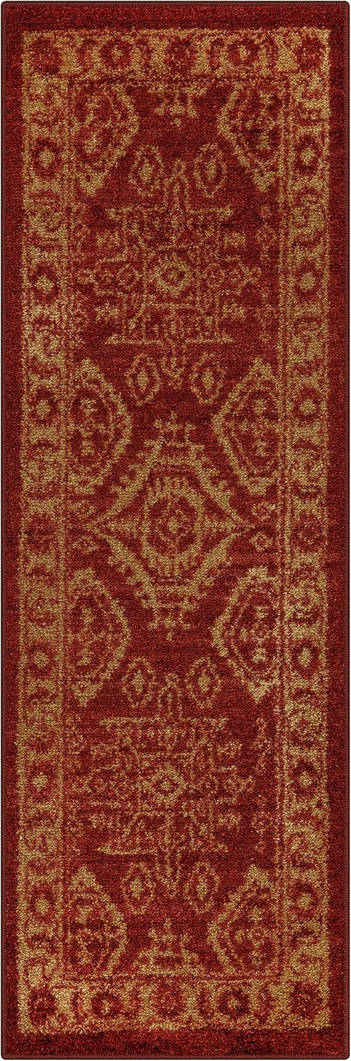 Alfombrilla Tela Rojo/Dorado