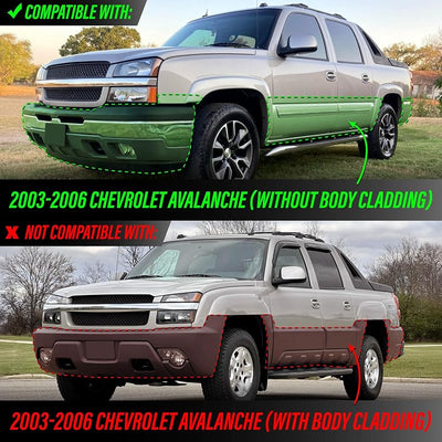 Set 4 Faros Delanteros Chevy Avalanche 02-06 LED