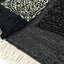 Alfombra oración musulmana suave color negro