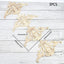 4 Pzas Apliques Madera Natural 5.9x9.8pulg Decoración Hogar