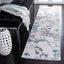 Alfombra pasillo 2x6ft gris turquesa diseño abstracto