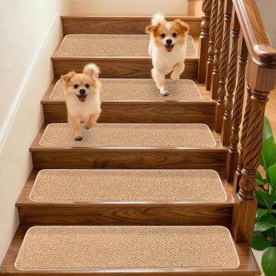 Alfombras escalera 9.5x36pulg adhesivas antideslizante paquete 7