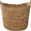 Cesta tejida almacenamiento 20x18x19" marrón