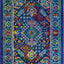 Alfombra Trinidad 2x3ft rectangular azul marino/verde