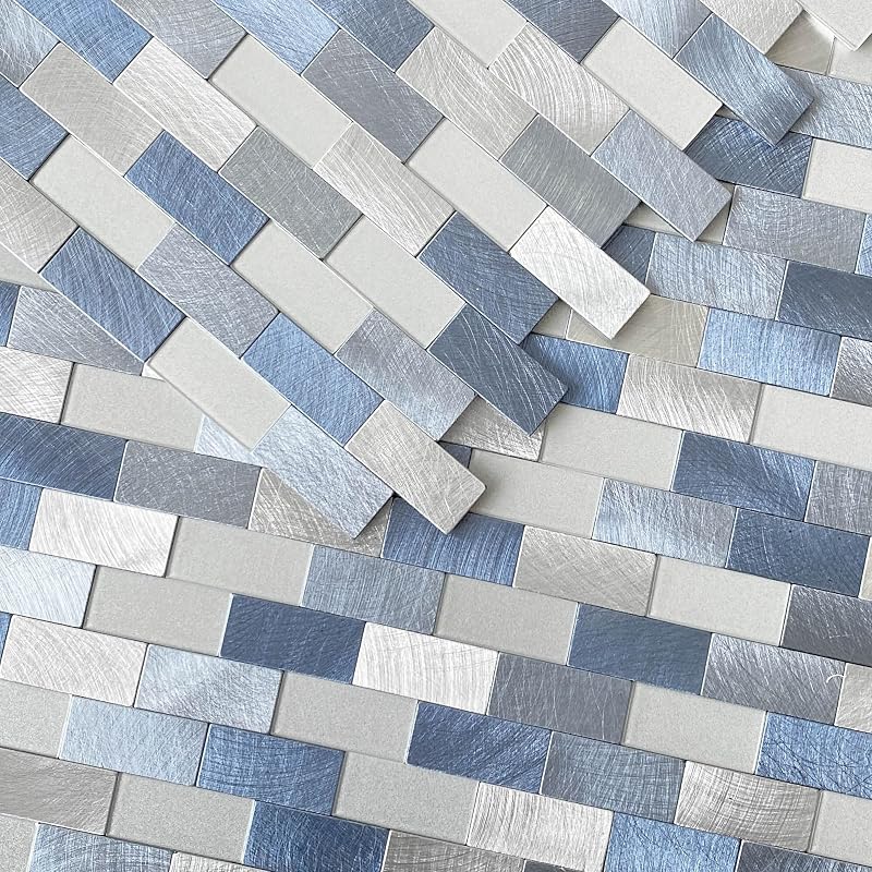 Azulejos adhesivo ladrillo mosaico baño cocina 10 azul