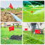 50 Banderas PVC 4x5x15" Rojo y Azul Jardín