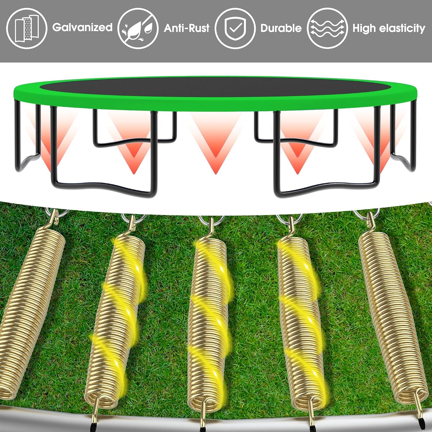 Trampolín 1500lbs para niños y adultos con canasta