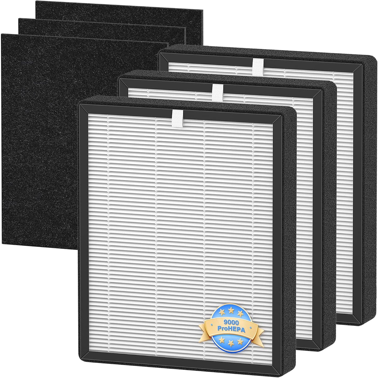 3 Filtros H13 HEPA y 3 Prefiltros Carbón Activo Purificador Veva