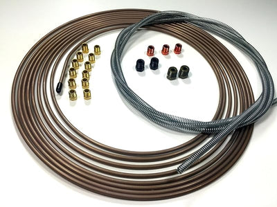 Tubos cobre níquel 3/16 pulg con revestimiento y accesorios
